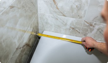 Установка чугунной ванны с заменой обвязки