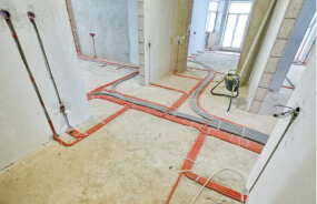 Установка щитка и прокладка проводки в новостройке