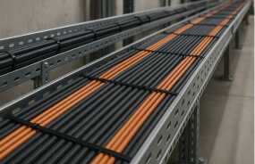 Новая проводка проложена по потолку